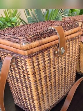 Picnic medium size basket Wicker Vintage 2 Available